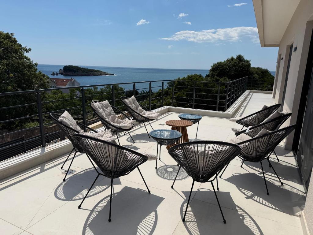 Dachterrasse mit Loungebereich & Meerblick